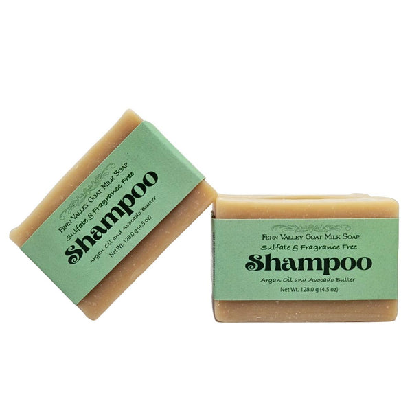 Handmade Goat Milk Shampoo Bar – Argan & Avocado, Fragrance-Free