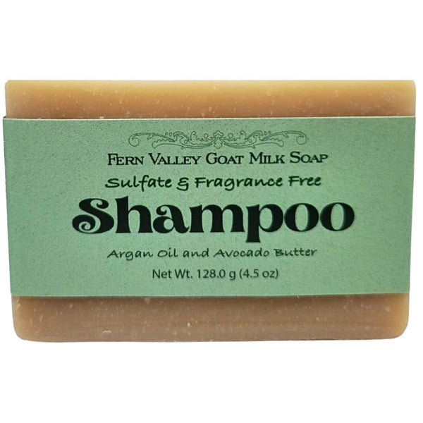 Handmade Goat Milk Shampoo Bar – Argan & Avocado, Fragrance-Free