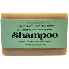 Handmade Goat Milk Shampoo Bar – Argan & Avocado, Fragrance-Free