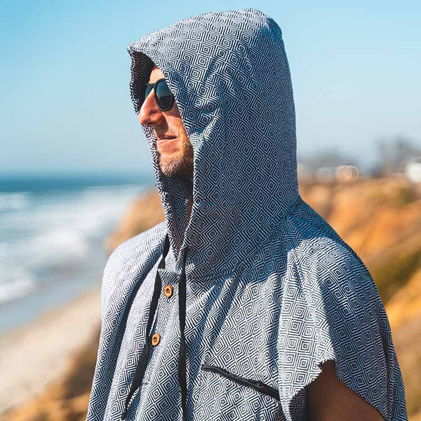 Surf Poncho Changing Robe - Lightweight Turkish Towel