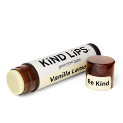 Kind Lips Organic Lip Balm Vanilla Lemon | Petroleum Free | Gluten Free | Made in USA