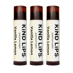 Kind Lips Organic Lip Balm Vanilla Lemon | Petroleum Free | Gluten Free | Made in USA