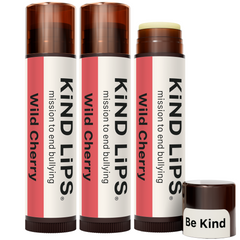 Kind Lips Organic Lip Balm Wild Cherry | Petroleum Free | Gluten Free | Made in USA