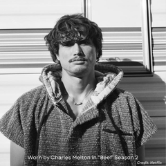 Blanket Hoodie | Indigo Surf Poncho | 100% Cotton Wearable Blanket Robe | As Seen on Netflix's Beef Season 2