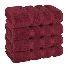 American Soft Linen 100%  Cotton Turkish Towels, 4 Pack Hand Towel Set, Super Soft, Absorbent, Quick Dry Premium Towels