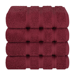 American Soft Linen 100%  Cotton Turkish Towels, 4 Pack Hand Towel Set, Super Soft, Absorbent, Quick Dry Premium Towels