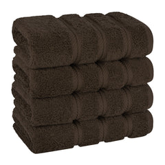 American Soft Linen 100%  Cotton Turkish Towels, 4 Pack Hand Towel Set, Super Soft, Absorbent, Quick Dry Premium Towels