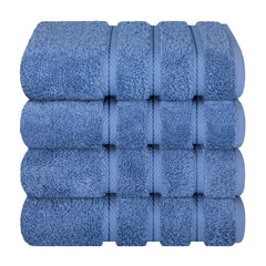American Soft Linen 100%  Cotton Turkish Towels, 4 Pack Hand Towel Set, Super Soft, Absorbent, Quick Dry Premium Towels
