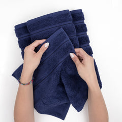 American Soft Linen 100%  Cotton Turkish Towels, 4 Pack Hand Towel Set, Super Soft, Absorbent, Quick Dry Premium Towels
