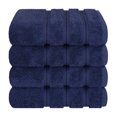 American Soft Linen 100%  Cotton Turkish Towels, 4 Pack Hand Towel Set, Super Soft, Absorbent, Quick Dry Premium Towels