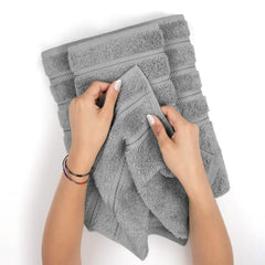 American Soft Linen 100%  Cotton Turkish Towels, 4 Pack Hand Towel Set, Super Soft, Absorbent, Quick Dry Premium Towels
