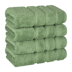 American Soft Linen 100%  Cotton Turkish Towels, 4 Pack Hand Towel Set, Super Soft, Absorbent, Quick Dry Premium Towels