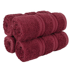 4 Piece 100% Cotton Softness, Elegance, Comfort Washcloth Turkish Towel Set
