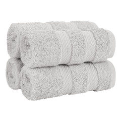 4 Piece 100% Cotton Softness, Elegance, Comfort Washcloth Turkish Towel Set