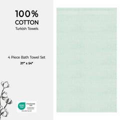 American Soft Linen Bekos 100% Cotton Turkish Towels, 4 Piece Bath Towel Set