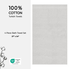 American Soft Linen Bekos 100% Cotton Turkish Towels, 4 Piece Bath Towel Set