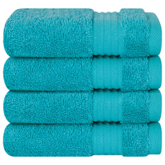 American Soft Linen Bekos 100% Cotton Turkish Towels, 4 Piece Washcloth Towel Set