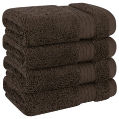 American Soft Linen Bekos 100% Cotton Turkish Towels, 4 Piece Washcloth Towel Set