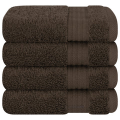 American Soft Linen Bekos 100% Cotton Turkish Towels, 4 Piece Washcloth Towel Set