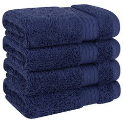 American Soft Linen Bekos 100% Cotton Turkish Towels, 4 Piece Washcloth Towel Set