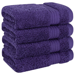 American Soft Linen Bekos 100% Cotton Turkish Towels, 4 Piece Washcloth Towel Set
