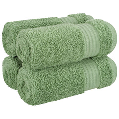 American Soft Linen Bekos 100% Cotton Turkish Towels, 4 Piece Washcloth Towel Set