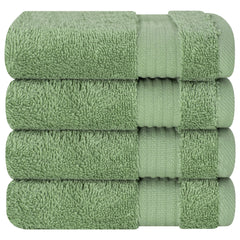 American Soft Linen Bekos 100% Cotton Turkish Towels, 4 Piece Washcloth Towel Set