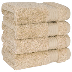 American Soft Linen Bekos 100% Cotton Turkish Towels, 4 Piece Washcloth Towel Set