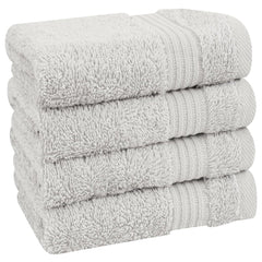 American Soft Linen Bekos 100% Cotton Turkish Towels, 4 Piece Washcloth Towel Set