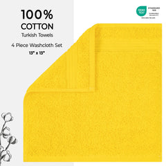 American Soft Linen Bekos 100% Cotton Turkish Towels, 4 Piece Washcloth Towel Set