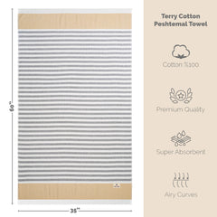 Mediterranean 100% Cotton Turkish Peshtemals, 35" x 60",  Modern & Traditional Turkish Bath Towels