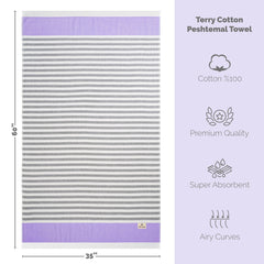 Mediterranean 100% Cotton Turkish Peshtemals, 35" x 60",  Modern & Traditional Turkish Bath Towels