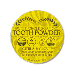 Citrus & Clove Tooth Powder with 5% Hydroxyapatite, Microbiome-Friendly