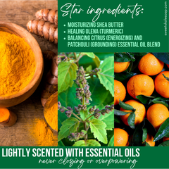 Essential Oil Conditioner Bar - Citrus Patchouli with Olena (Turmeric)