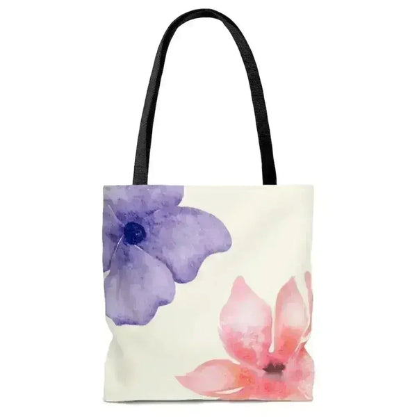 Floral Beach Tote - Double-Sided Print Polyester Bag | Femstylo