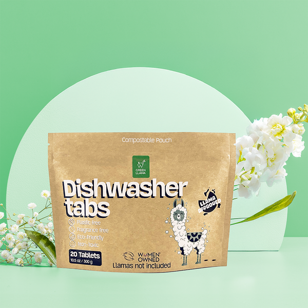 Green Llama Dishwasher Tabs: 100% Plastic-Free & EWG Verified™