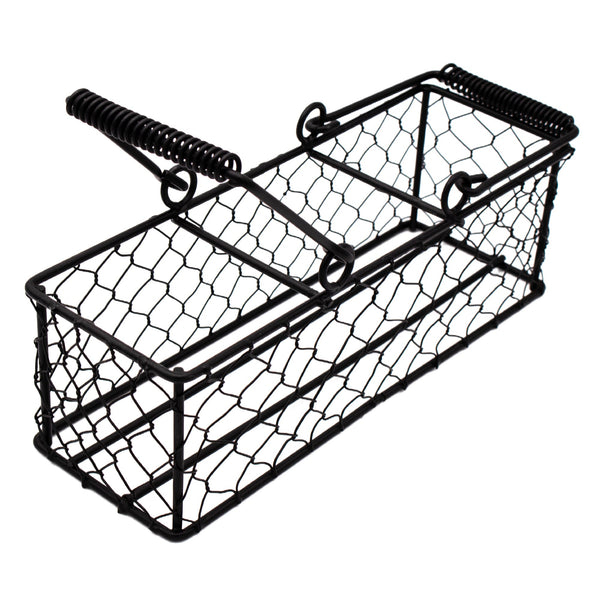 Chicken Wire Caddy for 3 Pint Mason Jars