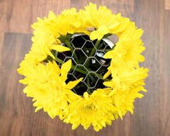 Galvanized Metal Flower Organizer Frog Lid for Mason Jars