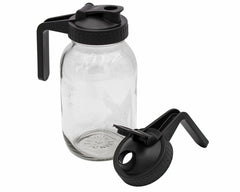 Pour & Store Pitcher Lid with Handle for Mason Jars