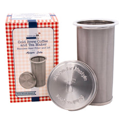 Cold Brew Coffee & Tea Maker Stainless Steel Filter With Lid for Mason Jars