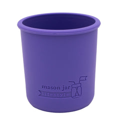 Silicone Sleeve for Regular Mouth Half Pint 8oz Mason Jars