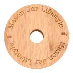 Bamboo Straw Hole Tumbler Lid