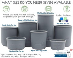 Silicone Sleeve for 4oz Mason Jars