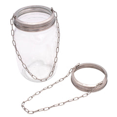 Stainless Steel Band with Chain Handle for Mason Jars 6 Pack