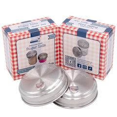Sugar Dispensing Stainless Steel Lids for Mason Jars 2 Pack