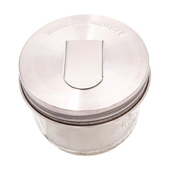 Grain Dispenser Stainless Steel Lids for Mason Jars 2 Pack