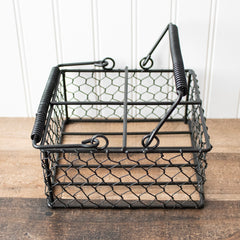Chicken Wire Caddy for 4 Pint Mason Jars
