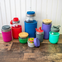 Silicone Sleeve for Pint & Half 24oz Mason Jars