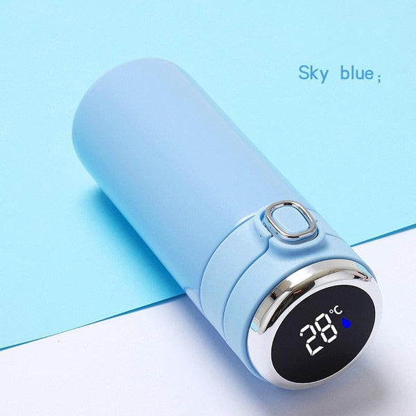 Smart Thermos Mug Mini Stainless Steel Thermos Cup Portable Leak Proof Water Cup with Filter Water Vacuum Tea Coffee Bottle Cup Smart Water bottle Stainless Steel Travel Mug Thermoses Cup Flask