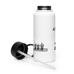 El Summer Stainless steel water bottle with a straw lid